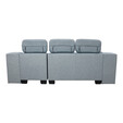 Soft Easy Clean Fabric L Shape Sofa with 2 Slide Out and Horses - 6063